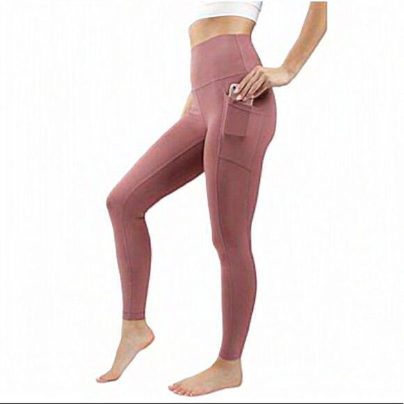 Jockey Pants - Jockey‎ Premium Utility 7/8 Leggings Mesa Rose Size X-Large side pocket active